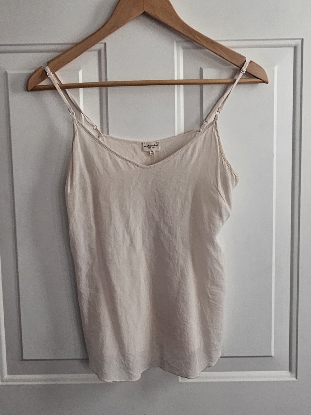 Wilfred Silk Light Cream Adjustable-Strap Camisole